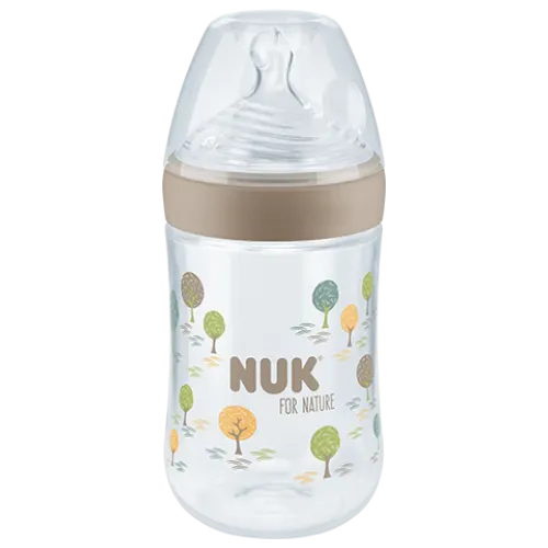 NUK FOR NATURE TC BOTTLE SILICONE BEIGE 260ML