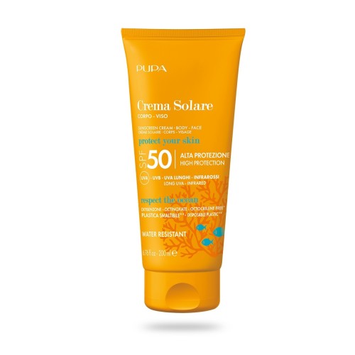 PUPA SUNSCREEN CREAM BODY FACE SPF50 200ML                                                                    