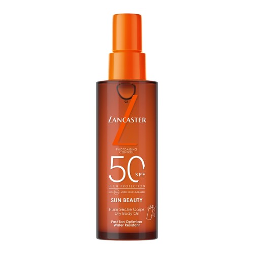 LANCASTER SUN BEAUTY FAST TAN OPTIMIZER DRY BODY OIL SPF50 150ML