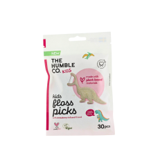 THE HUMBLE CO. VEGAN KIDS STRAWBERRY FLOSS PICKS 30PCS