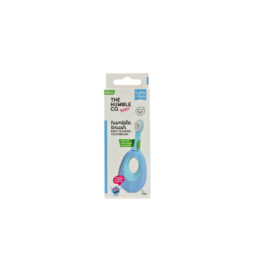THE HUMBLE CO. BABY TRATINING TOOTHBRUSH 6M-2YEARS BLUE