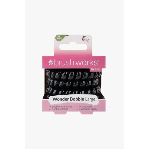 BRUSHWORKS WONDER BOBBLE LARGE BLACK (5PCS)