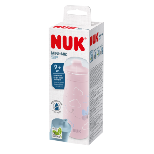 NUK MINI-ME SIP 300ML PINK BUTTERFLY