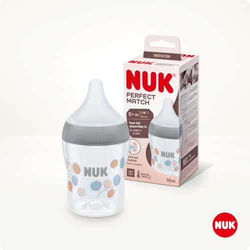 NUK BOTTLE PERFECT MATCH 150ML SMALL FLOWERS