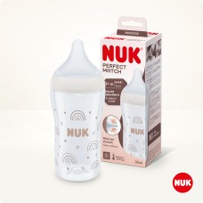 NUK BOTTLE PERFECT MATCH 260ML MEDIUM RAINBOW