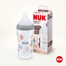 NUK BOTTLE PERFECT MATCH 260ML MEDIUM FLOWERS