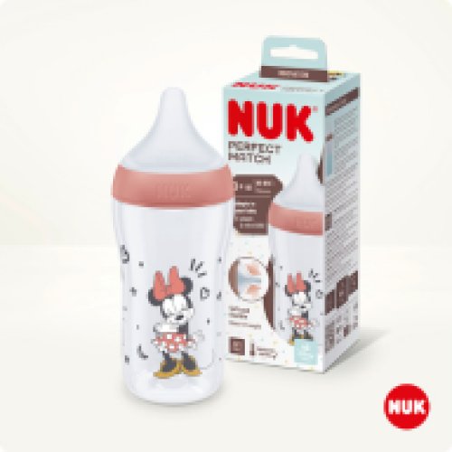 NUK BOTTLE PERFECT MATCH 260ML MEDIUM MINNIE