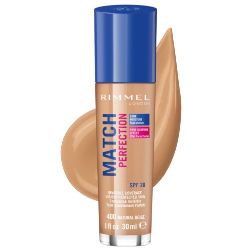 RIMMEL MATCH PERFECTION FOUNDATION 102 LIGHT NUDE