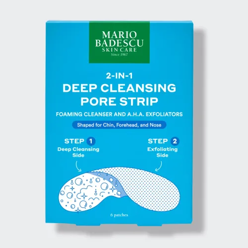 MARIO BADESCU 2 IN 1 CLEANSING PORE STRIPS 6PCS                                                               