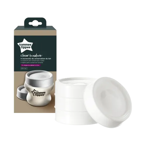 TOMMEE TIPPEE MILK STORAGE LIDS X 4