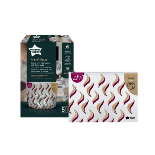 TOMMEE TIPPEE TRAVEL & MICROWAVE STERILISER BAGS X 5