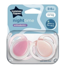 TOMMEE TIPPEE NIGHT SOOTHER X2 0-6M GIRL