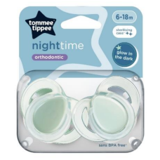 TOMMEE TIPPEE NIGHT SOOTHER X2 6-18M UNISEX