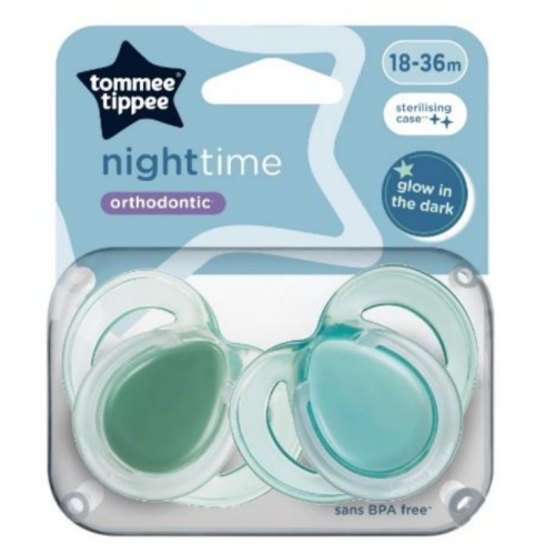 TOMMEE TIPPEE NIGHT SOOTHER X2 18-36M UNISEX