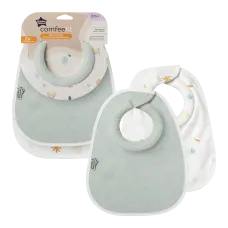 TOMMEE TIPPEE REVERSIBLE MILK FEEDING BIB X2 GREEN
