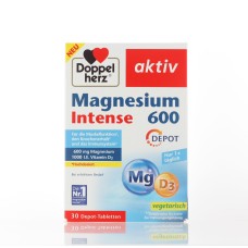 DOPPELHERZ MAGNESIUM INTENSE 600+D3 1000UI 30 TABLETS                                                              
