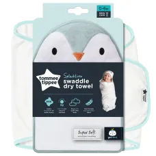 TOMMEE TIPPEE PERCY THE PENGUIN GROSWADDLEDRY 0-6M