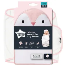 TOMMEE TIPPEE PENNY THE PENGUIN GROSWADDLEDRY 0-6M