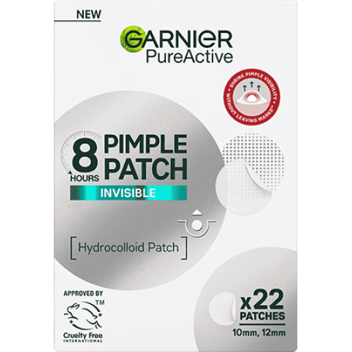 GARNIER PUREACTIVE INVISIBLE 8H PIMPLE PATCH 22 PATCHES