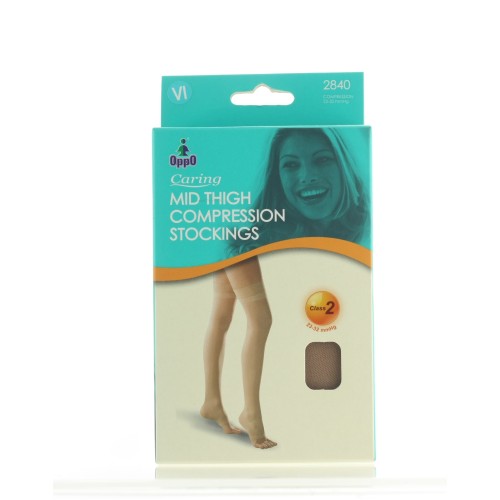 OPPO 2840 MID THIGH COMPRESSION STOCKINGS VI BEIGE