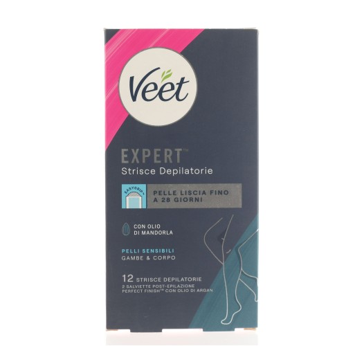 VEET EXPERT LEGS SENSITIVE WAX STRIPS 12