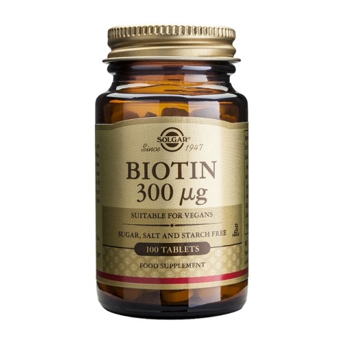 SOLGAR BIOTIN 300MCG 100TABS
