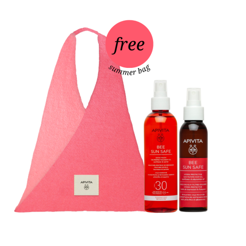 APIVITA BEE SUN SAFE OIL DUO + FREE SUMMER BAG