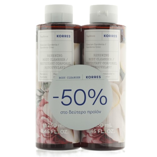 KORRES SHOWER GEL GARDENIA 1+2ND -50%                                                                         