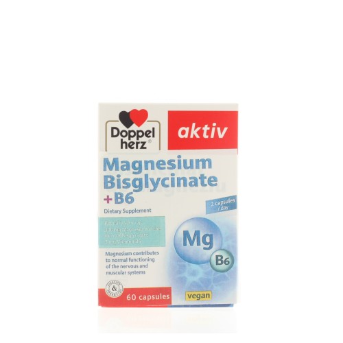 DOPPELHERZ MAGNESIUM BISGLYCINATE +B6 60CAPS