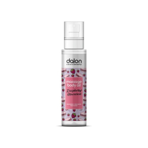 DALON RASPBERRY MACARON MASSAGE BODY OIL 200ML