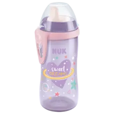 NUK KIDDY CUP WITH CLIP 300ML PURPLE