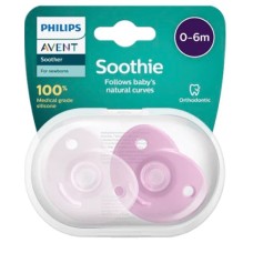 AVENT SCF099/22 SOOTHER 0-6M SOOTHIE GIRL 2X