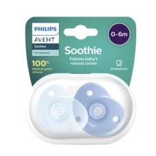 AVENT SCF099/21 SOOTHER 0-6M SOOTHIE BOY 2X