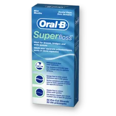 ORAL-B SUPERFLOSS 50 PRE CUT STRANDS