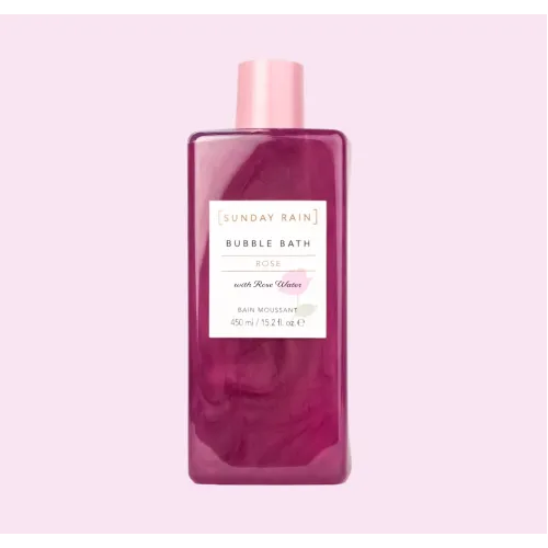 SUNDAY RAIN BUBBLE BATH ROSE 450ML