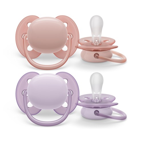 AVENT SCF091/31 SOOTHER 0-6 ULTRA SOFT GIRL X2
