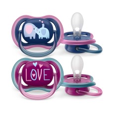 AVENT SCF349/22 SOOTHER 18M+ ULTRA AIR GIRL Χ2