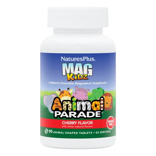 NATURES PLUS MAG KIDZ ANIMAL PARADE 90 TABLETS (CHERRY)