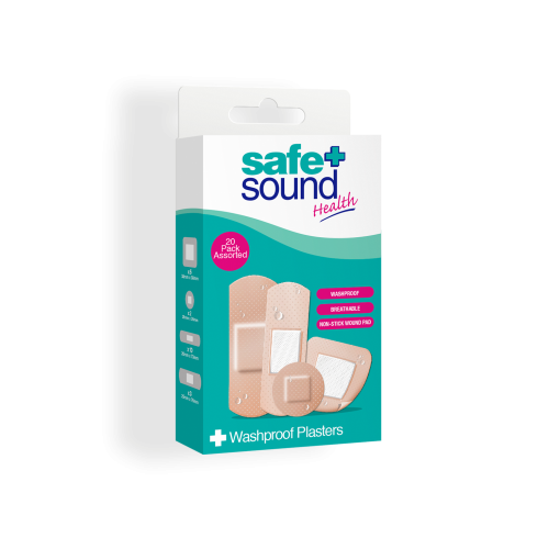SAFE+SOUND HEALTH ASSORTED WASHPROOF PLASTERS X20