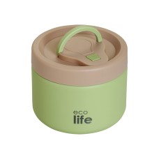 ECOLIFE ROUND FOOD THERMOS 650ML GREEN