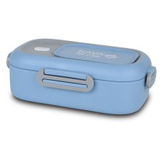 NAVA WE CARE RECTANGULAR STAINLESS STEEL LUNCH BOX BLUE 800ML