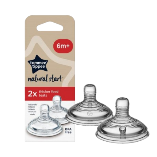 TOMMEE TIPPEE NATURAL START NS THICK FEED TEAT 6M
