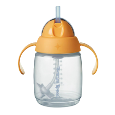 TOMMEE TIPPEE TRAINER STRAW CUPS ORANGE 240ML 6M+