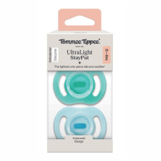 TOMMEE TIPPEE ULTRALIGHT SILICONE STAY PUT 0-6M BOY