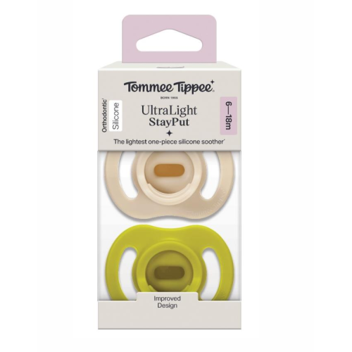 TOMMEE TIPPEE ULTRALIGHT SILICONE STAY PUT 6-18MONTHS