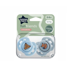 TOMMEE TIPPEE FUN SOOTHER X 2 0-6M BOY
