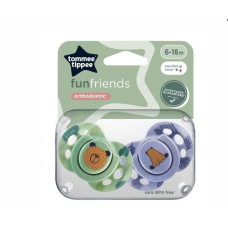 TOMMEE TIPPEE FUN SOOTHER X 2 6-18M BOY