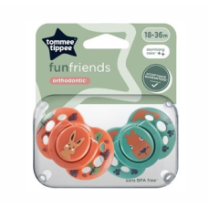 TOMMEE TIPPEE FUN SOOTHER X 2 18-36M UNISEX
