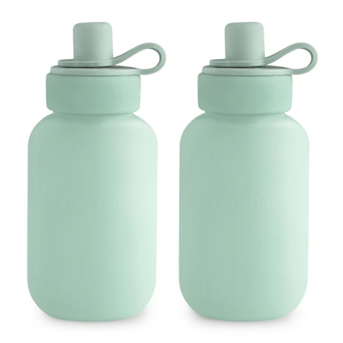 MUSHIE SILICONE PUREE POUCH 2 PACK CAMBRIDGE BLUE