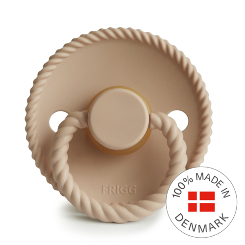 FRIGG ROPE ROUND LATEX PACIFIER CROISSANT SIZE 1 0-6M